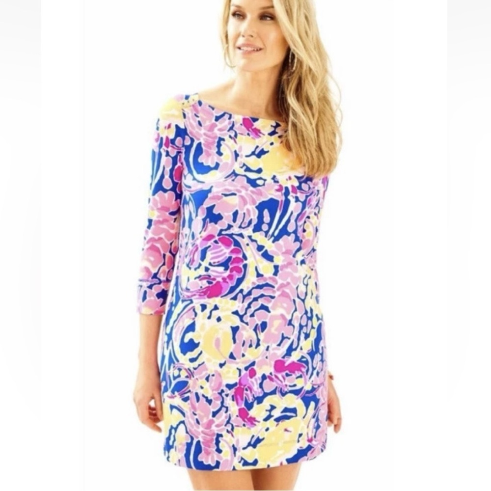 Lilly Pulitzer Sophie Dress SPF 50 Catch And Release Size Medium Resort Summer